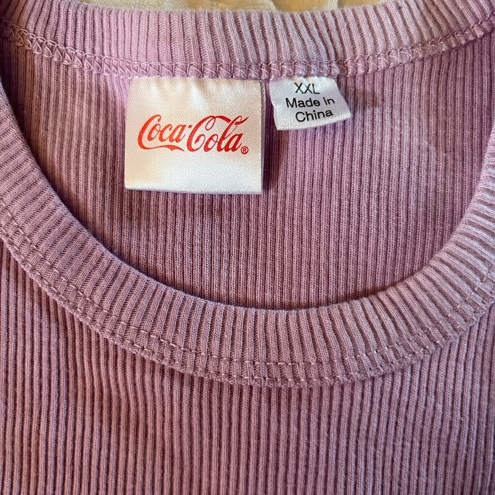 Orange Fanta by Coca Cola ribbed plus size Womens tank top purple tie dye nwot - Picture 4 of 5